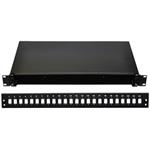 19" Optická vana  24xSC simplex černá aretace plastovým klipem