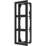 3-rámecek interkomu pro povrchovou montáž; cerný