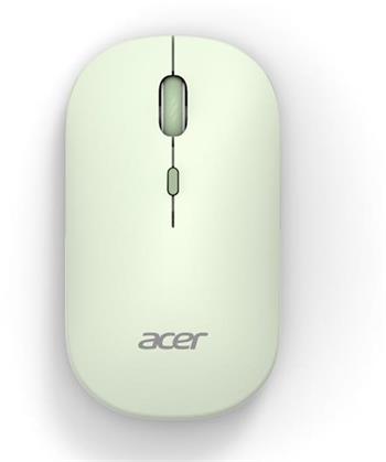 Acer bezdrátová myš AMR130 Green-Dual mode 2.4GHz+BT 5.2,4 tlačítka,800/1200/1600 dpi,5 mil.kliknutí,1xAA,WIN/MAC,světl