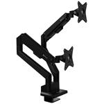 AROZZI ALZARE NEO DUO Black/ stolní držák pro 2 monitory/ plynový píst/ kovový/ černý
