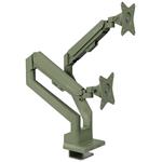 AROZZI ALZARE NEO DUO Forest Green/ stolní držák pro 2 monitory/ plynový píst/ kovový/ mechově zelený