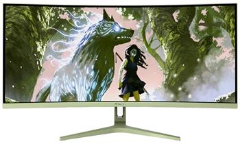 AROZZI NOVA herní monitor 34" 34T2K165 Forest Green/ LED/ 3440x1440/ 165Hz/ VA/ 4000:1/ 1ms/ 2xHDMI/ 2xDP/ mech. zelený