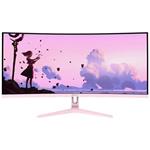 AROZZI NOVA herní monitor 34" 34T2K165 Pink/ LED/ 3440x1440/ 165Hz/ VA/ 4000:1/ 1ms/ 2xHDMI/ 2xDP/ růžový