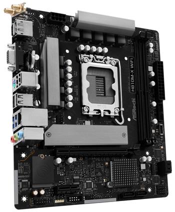 ASRock H810M-X WIFI / Intel H810 / LGA1851 / 2x DDR5 / M.2 / VGA / HDMI / DP / WiFi / mATX