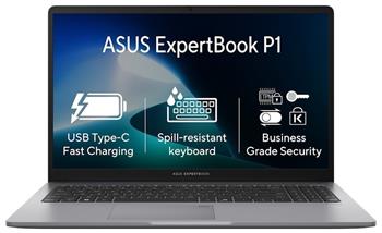 ASUS ExpertBook P1/ i5-13420H/ 16GB DDR/ 512GB SSD/ Intel® UHD/ 15,6"FHD,matný/ W11P/ šedý
