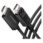 AXAGON RVD-HI20C2, DisplayPort -> HDMI 2.0b redukce / kabel 1.8m, 4K/60Hz