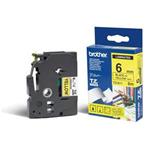Brother -  Originální kazeta s páskou TZE-611, žlutá/černá, šířka 6mm