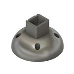 Držák/stojan pro kamery Tapo C500/C510W/C520WS na stěnu a strop, bílý s krytkou kabelů - verze zvětšena