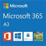 Elektronická licence: Microsoft CSP Microsoft 365 A3 for students (pro studenty) předplatné 1 rok, vyúčtování ročně