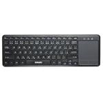 EVOLVEO WK32BG, bezdrátová klávesnice s touchpadem, černá