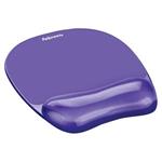 FELLOWES podložka pod myš a zápěstí CRYSTAL gelová fialová