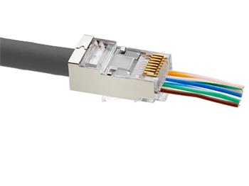 ADEX Simple konektor CAT6 FTP RJ45 Plug-Pass through