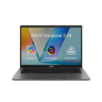 ASUS Vivobook S 14 OLED/S3407QA-OLED063W/SD-X1-26-100/14"/WUXGA/32GB/1TB/Adreno/W11H/Gray/2R