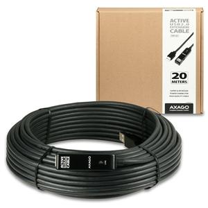 AXAGON ADR-220, USB 2.0 A-M -> A-F aktivní prodlužovací / repeater kabel, 20m