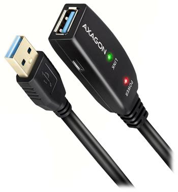 AXAGON ADR-310, USB 3.2 Gen 1 A-M -> A-F aktivní prodlužovací / repeater kabel, 10m
