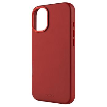 FIXED MagLeather kožený kryt iPhone 16+ červený