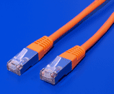 FTP patchkabel kat. 5e, 1m, oranžový
