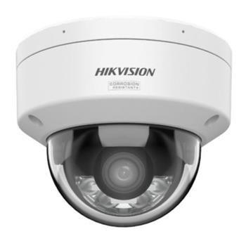 Hikvision 4MPix IP Dome Hybrid ColorVu AcuSense kamera; LED/IR 30m,WDR 130dB,Audio,Alarm,IP67,IK10