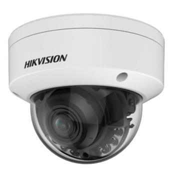 Hikvision 6MPix IP Dome Hybrid ColorVu AcuSense kamera; LED/IR 40m, WDR 130dB, Audio, Alarm, IP67, IK10