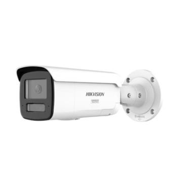 Hikvision 8MPix IP Bullet Hybrid ColorVu AcuSense kamera; LED/IR 60m, WDR 130dB, Audio, Alarm, IP67, blikač