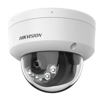 Hikvision 8MPix IP Dome Smart Hybrid Light AcuSense kamera; LED/IR 30m, audio, alarm, IP67, IK10