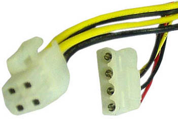 Kabel redukce napájení GEMBIRD 1x 5,25" na 1x 4pin P4 konektor