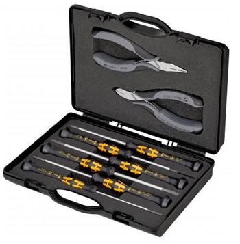 Knipex, Pouzdro s kleštěmi pro elektroniku S nástroji pro práce na elektronických součástkách