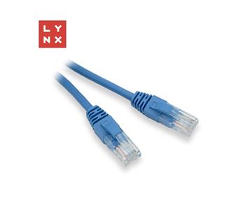 LYNX UTP patch kabel Cat5e, PVC, CCA, 10m, modrý