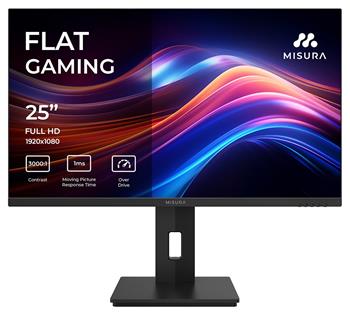 MISURA 25" LED P23QG25DFA01/ VA/ 1920x1080 (FHD)/ 3000:1/ 1ms/ 350 cd/m2/ HDMI/ DP/ REPRO/ VESA 100x100/ černý