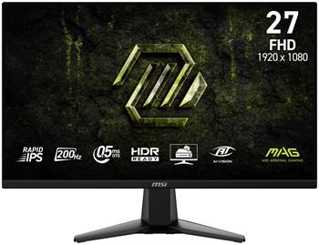 MSI Gaming MAG 275F E20/ 27"/ 1920x1080/ IPS/ 0,5ms/ 200Hz/ 300cd/m2/ 1000:1/ HDMI/ DP/ VESA/ černý