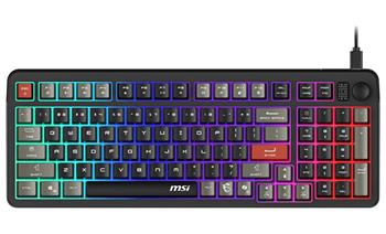 MSI herní klávesnice FORGE GK110/ drátová/ RGB podsvícení/ USB/ CZ+SK layout