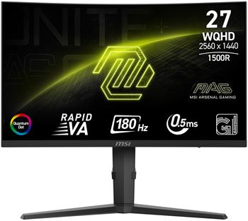 MSI MAG/275CQRF QD E2/27"/VA/QHD/180Hz/0,5ms/Černá/3R