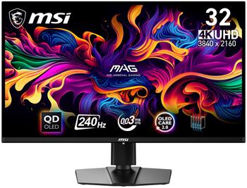 MSI MAG/321UPX/31,5"/QD-OLED/4K UHD/240Hz/0,03ms/Černá/3R