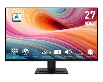 MSI monitor PRO MP271A E2, 27" IPS/1920 x 1080 (FHD)/120Hz/1ms/DP/HDMI/D-Sub/černá