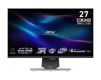 MSI MPG/274URDFW E16M/27"/IPS/4K UHD/160Hz/0,5ms/Bílá/3R