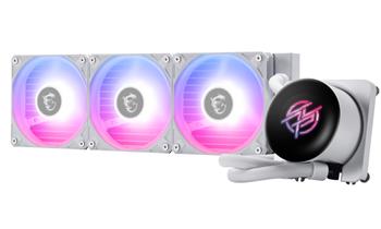 MSI vodní chladič CPU MPG CORELIQUID P13 360 WHITE/ 3x 120mm ARGB fan/ 2,1" display / bílý