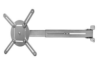 NEDIS nástěnný držák pro projektor/ Full motion/ nosnost 10 kg/ otáčení 360°/ 4 ramena/ ocel/ šedý