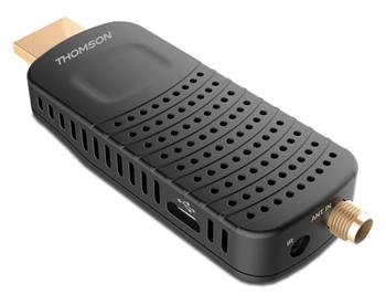 OPRAVENÉ - THOMSON DVB-T/T2 tuner HDMI stick THT 82/ Full HD/ H.265/HEVC/ externí anténa/ EPG/ PVR/ HDMI/ USB/ micro US