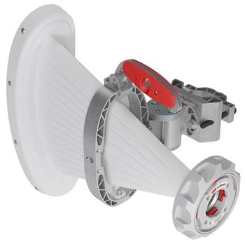 RF elements Asymetrická Horn Wideband anténa, 6/5 GHz, 15dBi, 90°