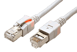 S/FTP patchkabel kat.6, 3m, se světelnou identifikací, šedý