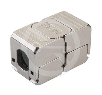 Samořezná spojka CAT6A STP SXSPJ-6A-STP-BK-SA