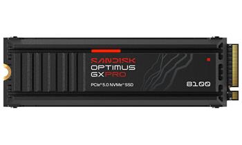 SANDISK Optimus GX PRO 8100 NVMe 4TB SSD Heatsink / NVMe M.2 PCIe Gen5 / Interní / M.2 2280