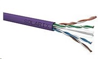 Solarix - instalační kabel UTP, CAT6, drát, LSOH, cívka 500m