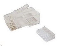 Solarix - konektor RJ45 CAT6 UTP 8p8c nestíněný skládaný na licnu