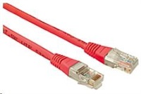 Solarix - patch kabel CAT5E UTP PVC 1m červené