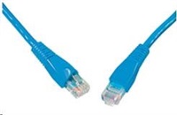 Solarix - patch kabel CAT5E UTP PVC 1m modrý snag-proof