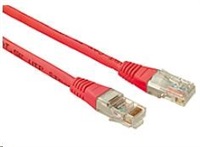 Solarix - patch kabel CAT5E UTP PVC 2m červený