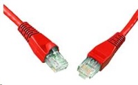 Solarix - patch kabel CAT5E UTP PVC 5m červený snag-proof