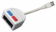 Solarix - rozdvojka počítač/telefon 2 x RJ45 UTP