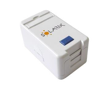 Solarix - zásuvka modulární Solarix pro 1 keystone na omítku, bílá